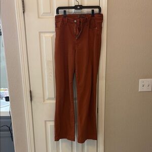 Rust Orange Flared Pants